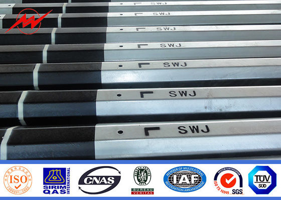 10m ενιαίος βραχιόνων πόλος χάλυβα καυτής εμβύθισης γαλβανισμένος για το φωτεινό σηματοδότη