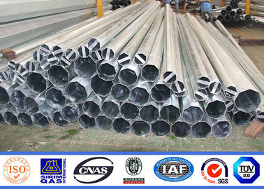Q345 12m δύναμη Πολωνός, ηλεκτρικό Galvanization χάλυβα ύψους καυτής εμβύθισης Πολωνού χάλυβα