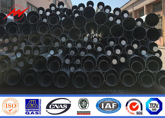 Η διαμήκης συγκόλληση Πολωνών χρησιμότητας χάλυβα γραμμών μετάδοσης γαλβάνισε οκτάγωνο μονο Πολωνό