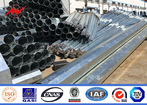 Γαλβανισμένη οδός ηλεκτρικός Πολωνός καυτής εμβύθισης με το διπλό κυρτό βραχίονα φωτισμού της 3M