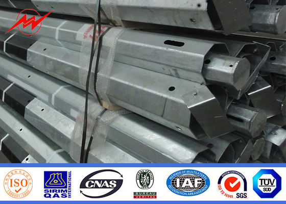 Ηλεκτρική χρησιμότητα Πολωνός χάλυβα στηλών 15 Μ με FRP και τα σημάδια, πρότυπα της Μαλαισίας