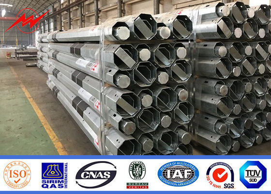 Προσαρμοσμένο 9m 10m Ζυγισμένος ηλεκτρικός στύλος για εξωτερικό οκτάγωνο πολυγώνιο