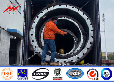 18m 22m 132kv γύρω από το γαλβανισμένο μέταλλο Πολωνός καυτής εμβύθισης για τη γραμμή μετάδοσης