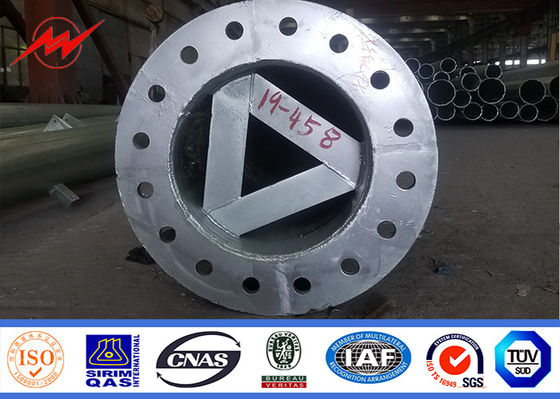 μονοπωλιακός πύργος χάλυβα 30m σύμφωνα με Galvanization ASTM A123 τα πρότυπα