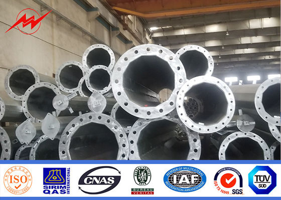 μονοπωλιακός πύργος χάλυβα 30m σύμφωνα με Galvanization ASTM A123 τα πρότυπα