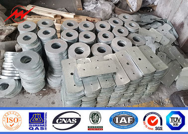 Polygonal χρησιμότητα Πολωνός χάλυβα ηλεκτρικής ενέργειας 80ft 69kv με γαλβανισμένη την ιστός δομή