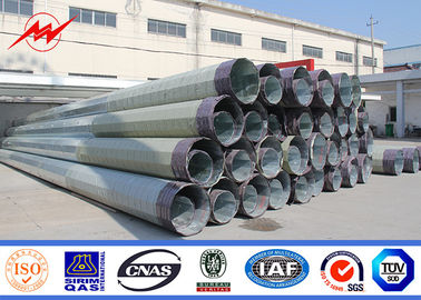 Ηλεκτρικό 36M 24KN HDG σχέδιο κινητής επικοινωνίας πύργων Πολωνού χάλυβα μονο