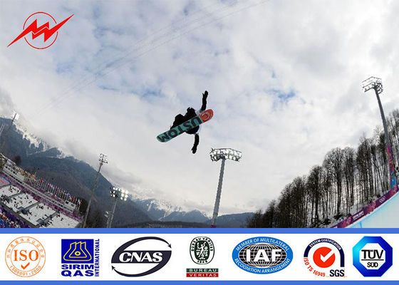 Ελαφρύς Polygonal υψηλός ιστός Πολωνός χώρων στάθμευσης με την ανύψωση του αυξάνοντας και ανυψωτικού συστήματος συστημάτων