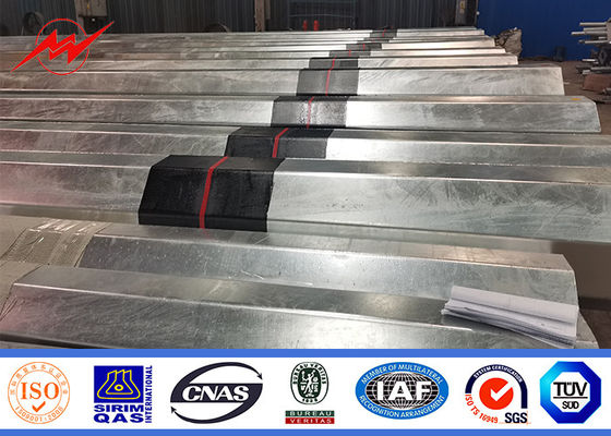 16m 1800 Dan Galvanized Steel Tubular Pole για το πρόγραμμα γραμμών διανομής