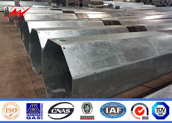 16m 1800 Dan Galvanized Steel Tubular Pole για το πρόγραμμα γραμμών διανομής