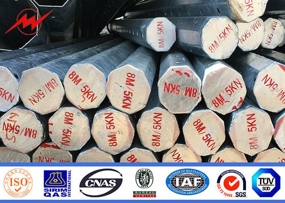 8m 16m Αφρική Πολωνός έξω από την ηλεκτρική δύναμη Πολωνός χάλυβα γραμμών με τη δύναμη 500Mpa παραγωγής μινίου