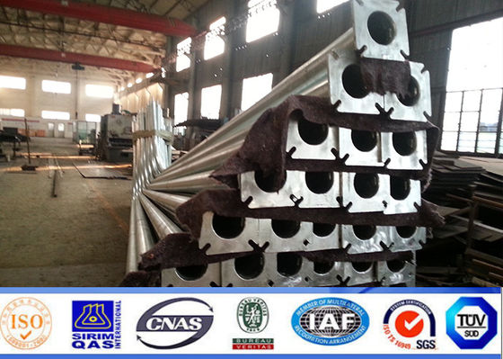 6m Ηλιακοί πόλοι φωτισμού δρόμου με φωτεινότητα 90-100lm/W και προστασία IP65