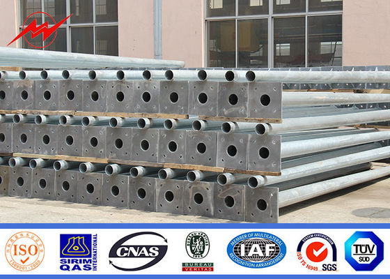 10m ISO Galvanization καυτής εμβύθισης Πολωνών φωτεινών σηματοδοτών πιστοποιητικών Q235