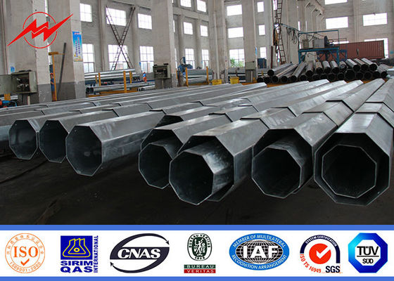 ASTM A572 GR50 15m 16m σωληνοειδής χάλυβας Πολωνός για το πρόγραμμα γραμμών διανομής δύναμης
