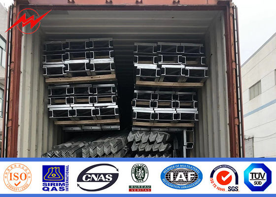 ASTM A572 GR50 15m 16m σωληνοειδής χάλυβας Πολωνός για το πρόγραμμα γραμμών διανομής δύναμης
