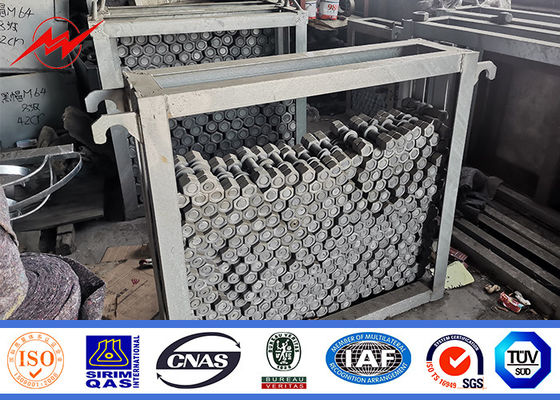16m 1200 Dan Steel Tubular Pole Galvanized για το εξωτερικό πρόγραμμα γραμμών διανομής