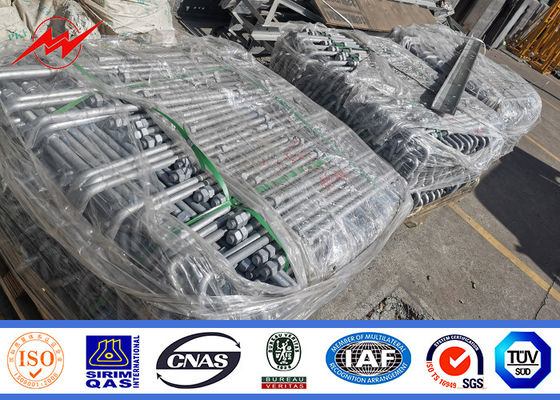 69kv 60ft παραδοσιακή γαλβανισμένη διανομή Πολωνών χρησιμότητας χάλυβα 65ft 70ft