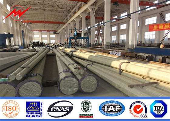 Καυτή εμβύθιση που γαλβανίζει 11.8m 800 Dan Steel Power Pole