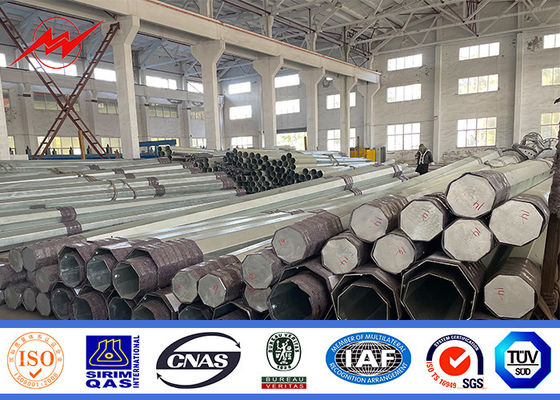 60 πόδια 1280 κιλά Ηλεκτρικός Στύλος Ενέργειας Με Βάση, Προσαρμοσμένα Χρώματα Χάλυβα