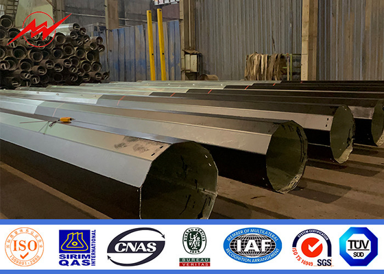 Προσαρμοσμένος 70ft Steel Power Pole για σταθερά ηλεκτρικά έργα στις Φιλιππίνες