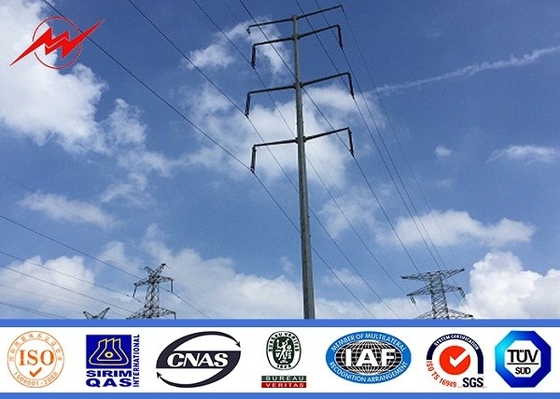 69KV χάλυβας σωληνοειδής Πολωνός δύναμης ηλεκτρικής ενέργειας για τη γραμμή διανομής Transmissionand