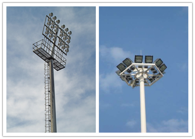 50m φωτισμός αθλητικών κέντρων πόλων ιστών ζωγραφικής υψηλός με την ανύψωση του συστήματος 0