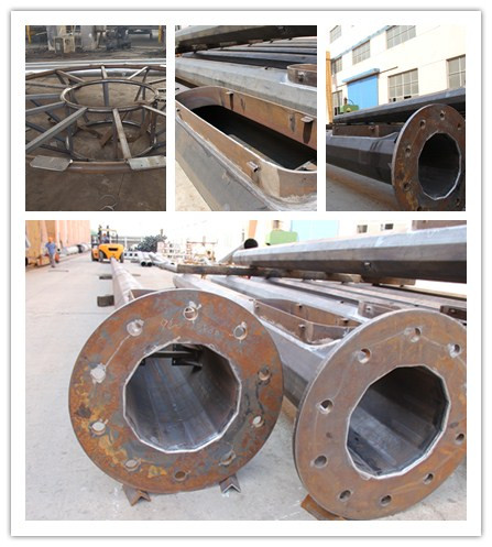 Ηλεκτρικός στύλος ισχύος 20 έως 55 μέτρα ύψος Κατάλληλος για διάφορες εφαρμογές Πιστοποιημένος ISO 9001 0